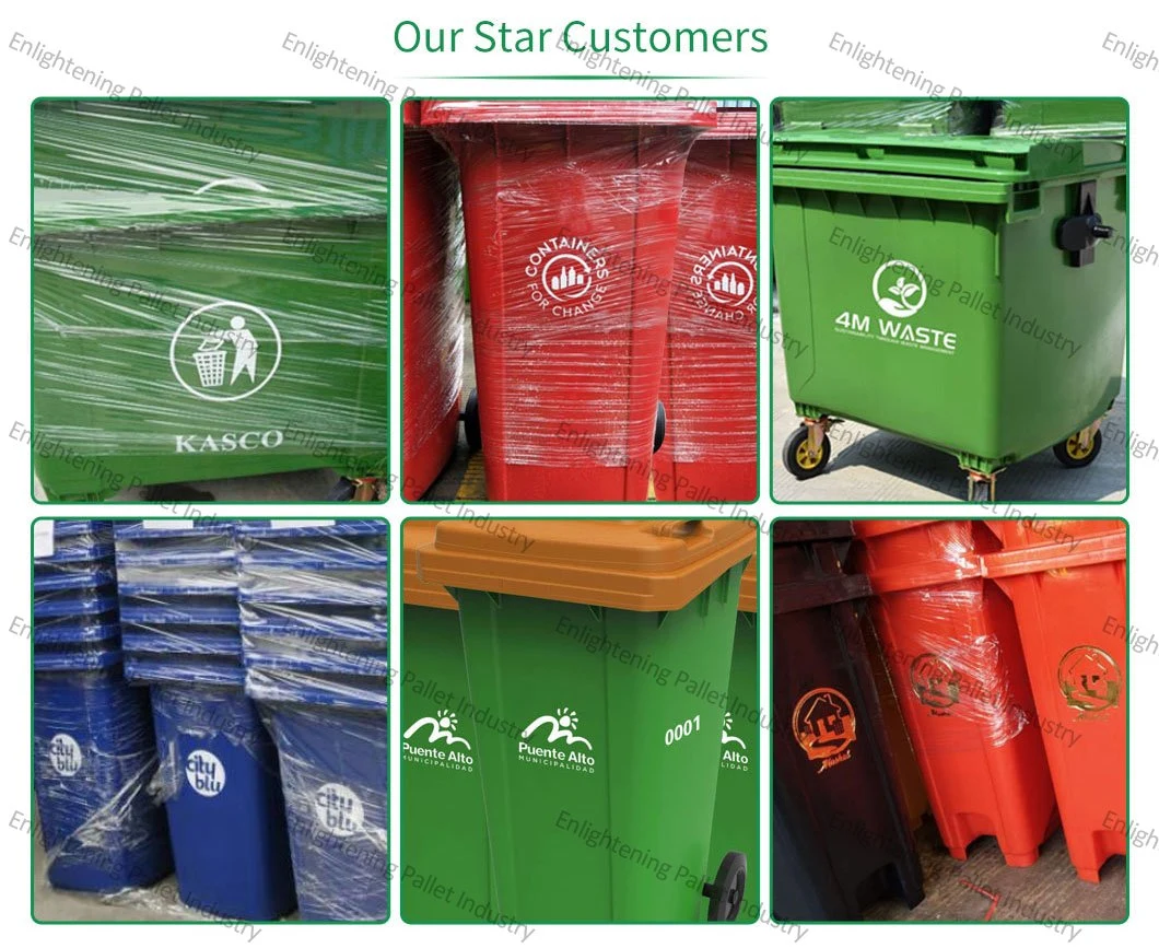 Dustbin Wholesale China 240 Liter Large Big Green Outdoor Street Park Waste Container Recycle HDPE Pedal Plastic Rubbish/Wheelie/Waste/Garbage Bin for Public