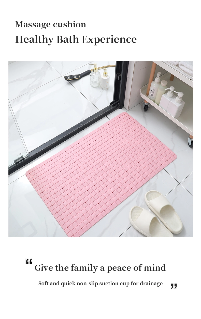 High Quality TPE Bathroom Non-Slip Pad Home Shower Bath Waterproof Bath Mat