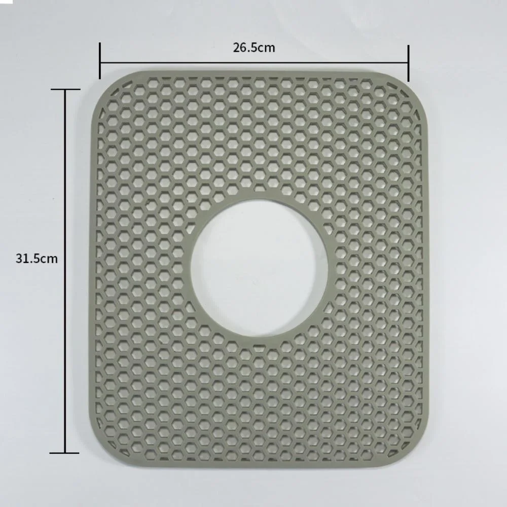 Kitchen Sink Protector Silicone Heat Insulated Pad Mesh Non-Slip Mat Wbb21878